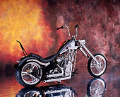 MOT 04 RK0135 08
1997 Harley Davidson Fat Boy Chopper Black And Silver 