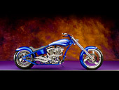 MOT 04 RK0199 01
2006 Special Construction Golden State Custom Blue And White Profile View Studio