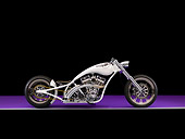 MOT 04 RK0206 01
2005 Rigid Bayside Chopper Pearl White Profile View Studio