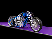 MOT 04 RK0210 01
2006 Rigid Bayside Chopper Blue 3/4 Front View Studio