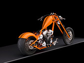 MOT 04 RK0215 01
2006 Rigid Bayside Chopper Orange 3/4 Rear View Studio