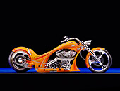 MOT 04 RK0229 01
2007 Chingon Cycles Special Construction Tangelo Profile View Studio