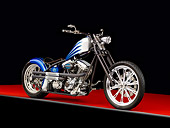MOT 04 RK0250 01
2007 KPC CFL Chopper Blue And Silver 3/4 Front View Studio
