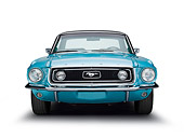 MST 01 BK0041 01
1968 Ford Mustang Turquoise Front View On White Seamless