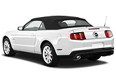 MST 01 IZ0028 01
2011 Ford Mustang GT Premium Convertible White 3/4 Rear View On White Seamless