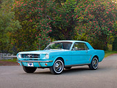 MST 01 RK1132 01
1965 Ford Mustang Sea Foam Green 3/4 Front View On Pavement By Trees