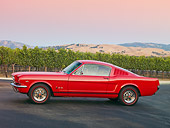 MST 01 RK1141 01
1966 Ford Mustang GT T-5 Red Profile View On Pavement By Vineyard