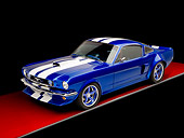 MST 01 RK1156 01
1965 Ford Mustang Pro Street Blue With White Stripes 3/4 Front View Studio