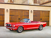 MST 01 RK1212 01
1966 Mustang Convertible Red 3/4 Front View In Front Of House