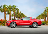 MST 01 RK1243 01
2011 Ford Mustang V6 Coupe Red Profile View On Pavement By Palm Trees