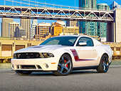 MST 01 RK1414 01
2012 Ford Roush Mustang Prototype White 3/4 Front View On Pavement In City