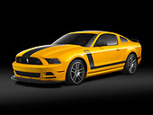 MST 01 RK1466 01
2013 Ford Mustang Boss 302 Yellow With Black Stripe 3/4 Front View In Studio
