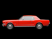 MST 01 RK1471 01
1966 Ford Mustang Red Profile View In Studio