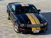 MST 01 CW0013 01
2006 Ford Shelby GT-H Black And Gold 3/4 Front View On Pavement