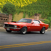 MST 01 RK0039 02
1970 Ford Mustang Boss 429 Red Side 3/4 View On Road