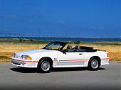 MST 01 RK0098 01
1989 Ford Mustang GT Convertible White 3/4 Side View On Pavement