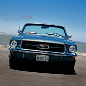 MST 01 RK0114 01
1967 Ford Mustang Convertible Aqua Slanted Head On View On Pavement