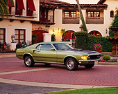 MST 01 RK0150 03
1969 Ford Mustang Mach 1 Lime Gold 3/4 Side View By Spanish Building