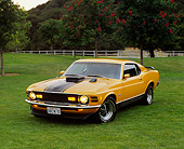 MST 01 RK0176 01
1970 Ford Mustang Mach 1 Grabber Orange 3/4 Front View On Grass