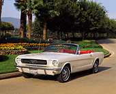 MST 01 RK0300 03
1964 1/2 Ford Mustang Convertible White 3/4 Front View On Pavement