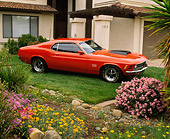 MST 01 RK0357 06
1970 Ford Mustang Boss 429 Orange Side 3/4 View On Grass