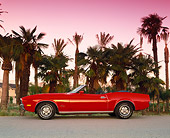 MST 01 RK0396 06
1971 Ford Mustang Deluxe Convertible Red Profile View On Pavement