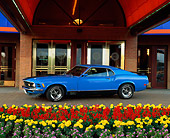 MST 01 RK0467 05
1970 Mustang Mach 1 Grabber Blue 3/4 Side View By Front Entrance