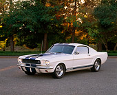 MST 01 RK0538 01
1965 Ford Mustang GT350 White Blue Stripe 3/4 Front View On Pavement