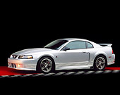 MST 01 RK0555 07
2001 Ford Mustang Roush Stage 3 Silver 3/4 Side View On Red And Checkered Floor Studio