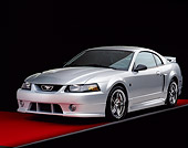 MST 01 RK0556 03
2001 Roush Mustang Stage 3 Silver 3/4 Front View On Red Floor Gray Line Studio