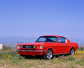 MST 01 RK0558 02
1965 Ford Mustang Fastback Poppy Red 3/4 Front View By Wildflowers Blue Sky