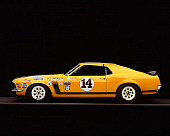 MST 01 RK0610 01
1970 Ford Mustang Boss 302 Trans Am Race Car Orange Profile View Studio