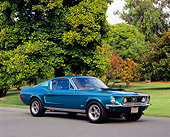 MST 01 RK0695 02
1968 1/2 Ford Mustang GT Fastback Aqua 3/4 Front View By Grass And Trees