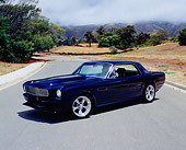MST 01 RK0699 01
1966 Ford Mustang Custom Blue 3/4 Front View By Trees Dry Grass Hills
