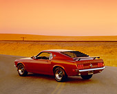 MST 01 RK0761 03
1969 Ford Mustang Burgundy Rear 3/4 View On Road By Railroad Tracks Filtered