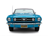 MST 01 RK0946 01
1964 1/2 Ford Mustang Convertible Teal Head On View On White Seamless