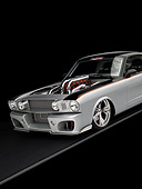 MST 01 RK0950 01
1966 Ford Mustang Fastback Silver And Black 3/4 Front View Studio