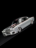 MST 01 RK0951 01
1966 Ford Mustang Fastback Silver And Black Slanted 3/4 Front View Studio
