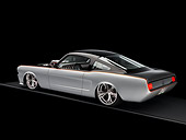 MST 01 RK0954 01
1966 Ford Mustang Fastback Silver And Black 3/4 Rear View Studio