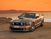 MST 01 RK0970 01
2007 Ford Roush Mustang Stage 3 Gray 3/4 Front View On Sand