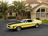 MST 01 RK0981 01
1971 Ford Mustang Mach 1 351 Yellow 3/4 Side View On Pavement