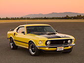 MST 01 RK1007 01
1969 Ford Mustang Mach 1 Yellow 3/4 Front View On Pavement