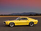 MST 01 RK1008 01
1969 Ford Mustang Mach 1 Yellow 3/4 Side View On Pavement