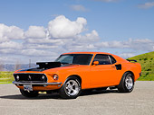 MST 01 RK1015 01
1969 Ford Mustang Mach I Orange 3/4 Front View On Pavement Clouds
