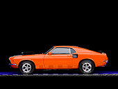 MST 01 RK1022 03
1969 Ford Mustang Mach I Orange Profile View Studio