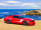 MST 01 RK1045 01
2008 Roush Ford Mustang 427R Trak Pak Red 3/4 Front View By Ocean