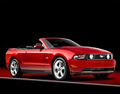 MST 01 RK1075 01
2010 Ford Mustang GT Convertible Red 3/4 Front View Studio