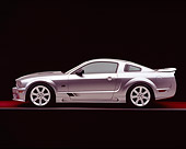 MST 02 RK0050 04
2005 Ford Saleen Mustang Supercharged Silver Side View On Red Floor Gray Line Studio