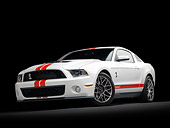 MST 03 RK0885 01
2011 Shelby Ford Mustang GT500 White With Red Stripe 3/4 Front View In Studio
