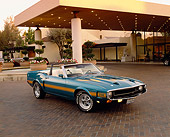 MST 03 RK0113 04
1969 Shelby GT500 Convertible Green And Orange Stripe 3/4 Front View By Building